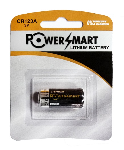 powersmart Lithium battery CR123A 3v